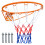 Basketballkorb-Ersatzteil 45,7 cm, robust, mit Netz, orange 1
