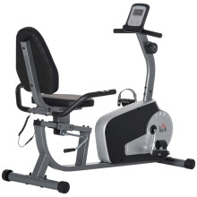 Heimtrainer mit 8 Widerstandsstufen, Stahlrahmen, 122-137 x 62 x 103 cm