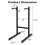 Parallelbarren-Trainingsstation, Schaumstoffgriffe, Trizeps-Extension, L-Form 4