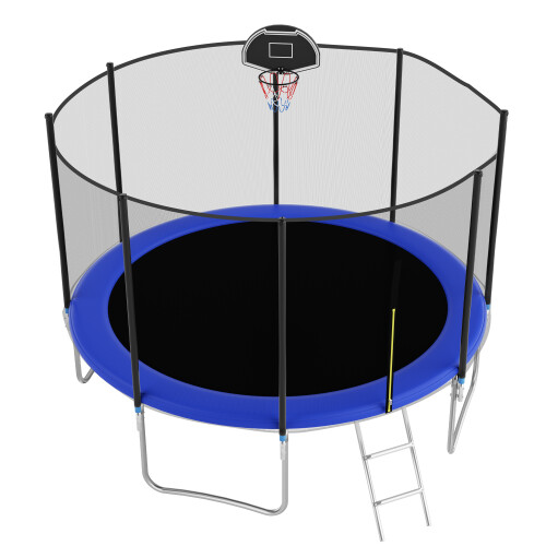Outdoor-Trampolin 366 cm, verstärkte Querstange, stabil, langlebig, einteilig 2