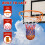 Basketballkorb-Ersatzteil 45,7 cm, robust, mit Netz, orange 3