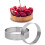 48 Pack Stainless Steel Tart Rings,Perforated Cake Mousse Ring,Cake Ring Mold,Round Cake Baking Tools 6cm 2