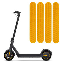 8X Reflective Stickers Waterproof Warning Strip Night Reflective Stickers for  Max G30 Electric Scooter
