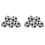 10X Plastic 32mm Soccer Indoor Table Football  Replace Black+White 1