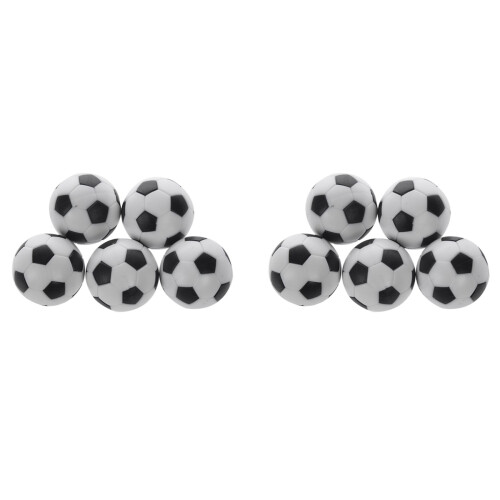 10X Plastic 32mm Soccer Indoor Table Football  Replace Black+White