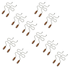 20 Pieces Ceiling Fan Chain Pulls Wooden Pull Chain Extension Pull Chain for Ceiling Light Lamp Fan Chain (Walnut Color)