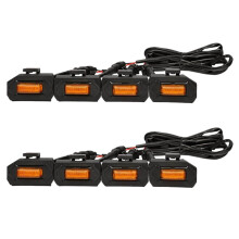 8 Piezas Luces LED de Rejilla Delantera para Tacoma Raptor TRD Off Road Sport 2020 2021 Lámparas de Rejilla Externas, Luz ámbar
