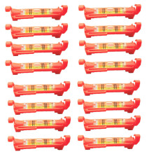 Livelle Un Bolla di Linea Appese Un Livello di Corda 16 Pezzi per Livellamento Topografico, Edilizia, Muratura, Ecc. (Rosso)