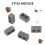 180 Packs Cinder Blocks 1/12 Scale  Bricks Concrete Miniature Bricks Tiny Landscaping Dollhouse Accessories 2