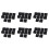 40mm x 40mm Plastic Square Tube Inserts End Blanking Caps Black 60 Pcs 1