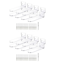 Schwimmende Regale für Schuh Halter Montiert Ein Der Wand 16 Set, Schwimmende Regale Aus Durchsichtigem Acryl für Die Vitrine Sneaker Kollektion