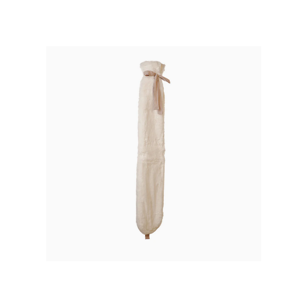 Upper Canada White/Beige Aroma Home 2L Faux Fur Long Hot Water Bottle