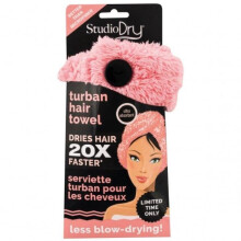 Fluffy Pink Lightweight Design Microfiber Hair Turban Towel