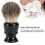 Luxurious Resin Shaving Brush Black 6
