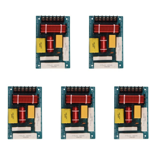 5X 200W Speaker Crossover 2 Way High-Low 8 Ohm Frequency Divider for 10 Inch Speaker 1