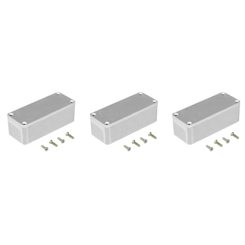 3X Diecast Aluminium Electronics Project Box Case Enclosure Instrument 1590A Style Guitar Effects Aluminium Stomp Box 1