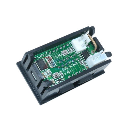 4Pcs Digital Voltmeter Ammeter  100V 10A Amp Voltage Current Meter Tester  + Red Dual LED Display Panel 1