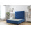 (4'6 Double, Navy) Sloomy Texas Plush Divan Bed Base 2 Drawers Same Side With 26" Strutted Headboard 1
