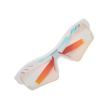 Gafas fotocromáticas para niños, marco blanco rojo