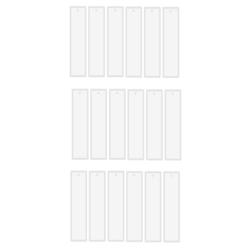 18 Pçs 5,7 Polegadas Retangular Silicone Marcador Marcador Molde Faça Você Mesmo Molde Marcador