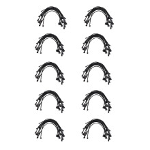 100 STKS 4 Pin PWM Fan Extension Power Kabel Connector Case -Vrouw Uitbreiding Kabels Compatibel met 4 Pin/3Pin Fan