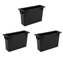 3X Auto Stereo Radio Dashboard Opbergdoos Montage 1Din Pocket Kit Opbergdoos Accessoires Interieur voor