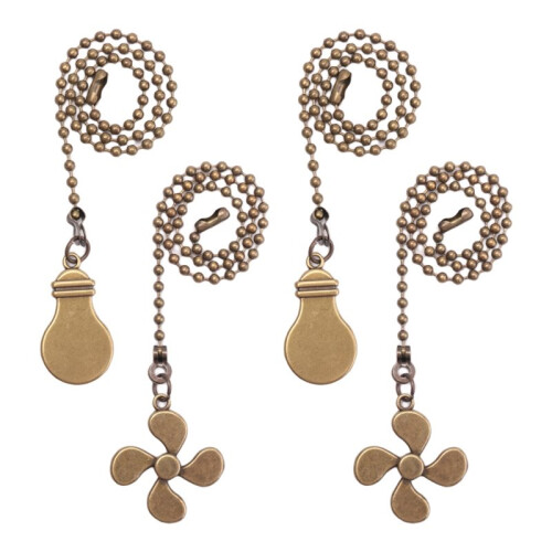 8x Plafondventilator Pull Chain Fan Extension Chain Fan Chain Pulls Decoratieve 12 Inch Plafondventilator Chain 2