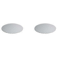 2X Runde Tischdecke mit Elastischem Rand Wasserdichte ölbeständige PVC-Tischdecke Abwischbare Tischdecke