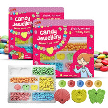 SOL 2pk Candy Jewellery Making Kit for Girls ? Bead Bracelet & Necklace Craft Set for Parties & Creative Play