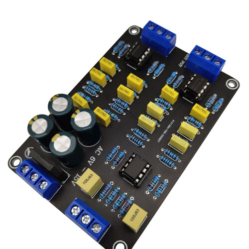 4Pcs 2 Way Active Crossover Filter Treble Bass Audio Speaker Frequency Divider with NE5532 Pre-Chip for Modified Audio 1