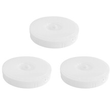 3X PIR Bewegingssensor LED Nachtlampje USB Oplaadbare Dimbare Nachtlamp voor Kast Licht Draadloos Kast Licht -Wit