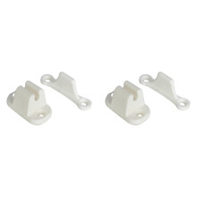 2X Door Retainer Kit T Shape Door Stop Retaining Catch for Rv Caravan Motorhome Boat Door Retainer Holder White