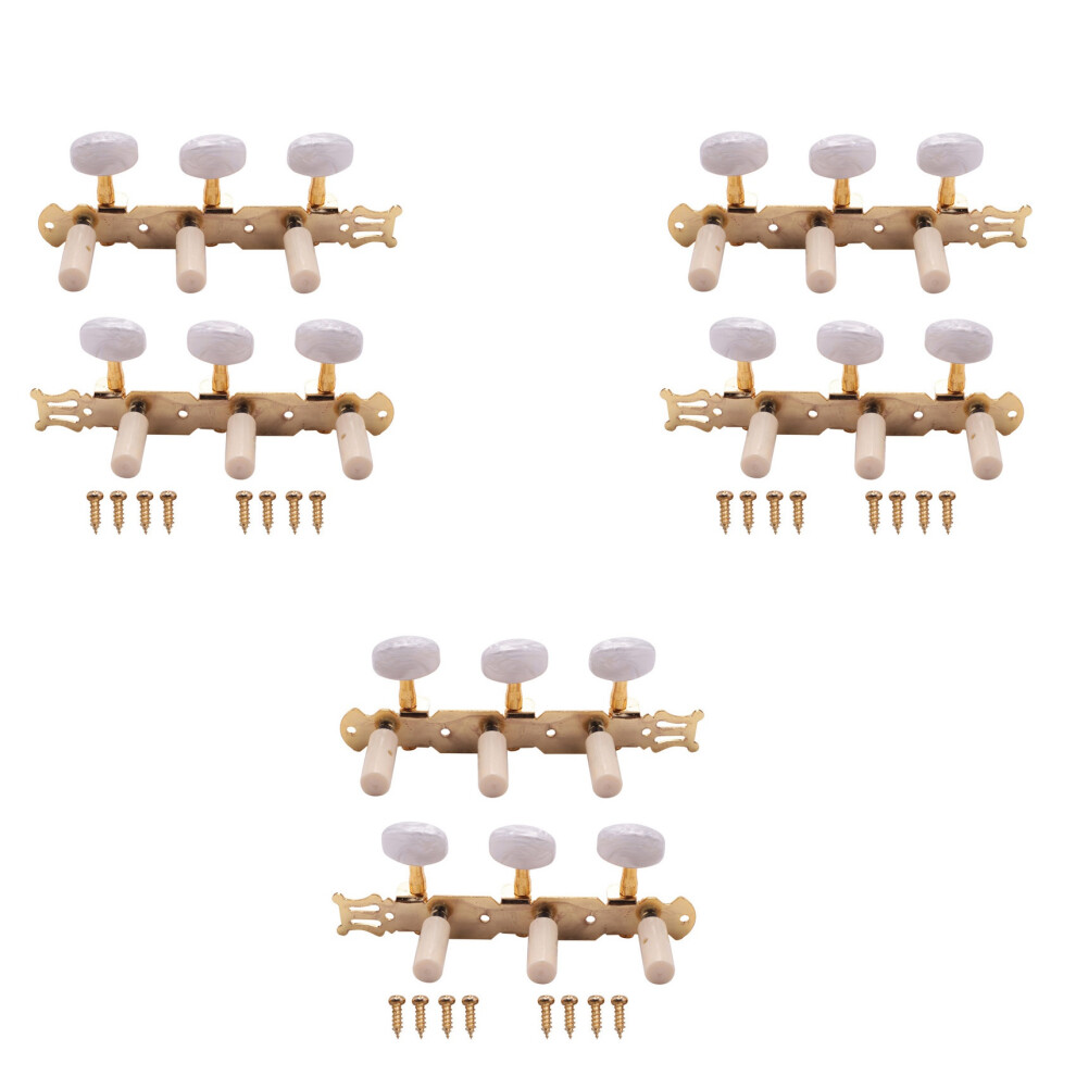 Photos - Power Tool Accessory 3 Set of Classical Guitar Tuning Keys Pegs Machine Heads Tuner