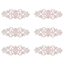 6X Rubber Wood Carved Applique Retro Furniture Crafts Decor New(40 x 15cm)