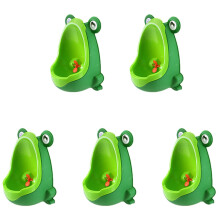 5 x Fun Pot Children Frog-Shaped Urinal (Green)