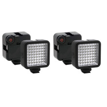 2X Jasne OśWietlenie Wideo LED 49 OśWietlenie Aparatu LED MożLiwość Przyciemniania PrzenośNego Panelu OśWietlenia Aparatu do Aparatów , ,