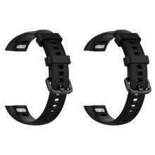 2X Sport WatchBand Strap for 4 Watch Band Soft Silicone Bands Strap for 5 Strap Black
