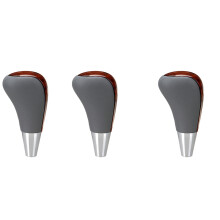 3X Wood Grain Car Gear Shift Knob for Camry/Harrier Fortuner Crown Land Lever Shifter Stick Grey