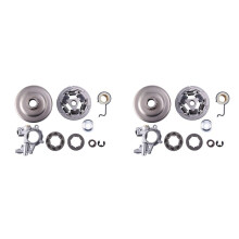 2X Clutch Drum 3/8Inch 8T 7T Sprocket Rim Kit for MS361 MS 361 Oil Pump Worm Gear Chainsaw 1128 007 1000,1128 160