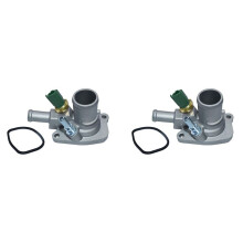 2X Engine Coolant Thermostat Car Thermostat 55202176 55194029 for Punto