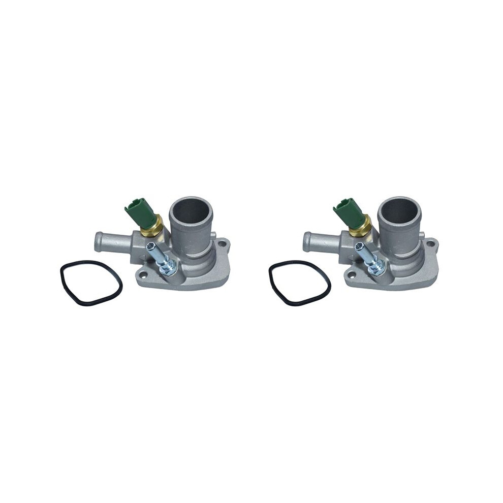 2X Engine Coolant Thermostat Car Thermostat 55202176 55194029 For Punto 4712484993193