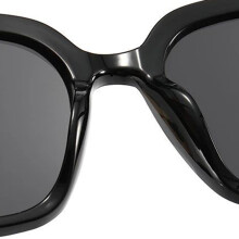 (Bright Black Gray Flakes) Lunettes Carrées Mode Légères UV400