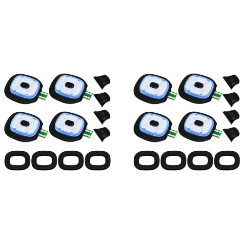 USB Rechargeable Light for LED Knit Beanie Hat, 8 Pieces, Strong Medium and Weak Light Mode LED Hat Light USB LED Lights