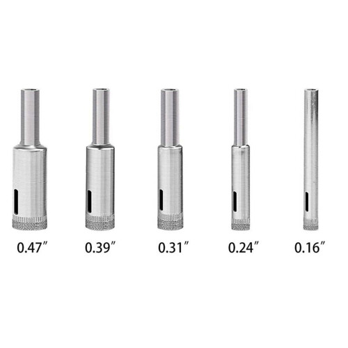 10X Glass Drill Bit Set- Drill Bits Glass Hole Saw Bottle Extractor Remover Tool 1
