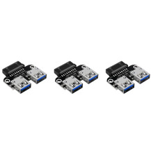3X 20Pin to Dual USB3.0 Adapter Connverter Desktop Motherboard 19 Pin/20P Header to 2 USB A Female Connector,PH22