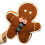 (Dark Brown) Soft Plush Gingerbread Cushion for Sofa & Bed 4