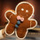 (Dark Brown) Soft Plush Gingerbread Cushion for Sofa & Bed 5