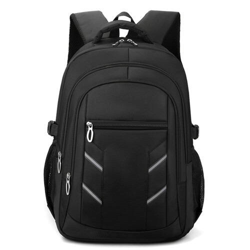 (Black) Waterproof Oxford Laptop Backpack for Travel
