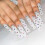 24PCS Rhinestone Press On Nails Stage Wear 6