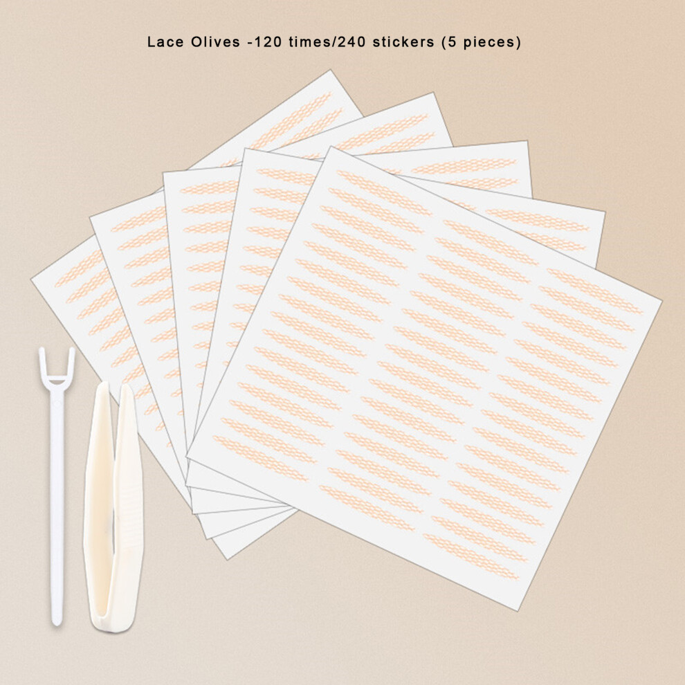 Dachuang Beauty (Lace Olive 240 Patch) Waterproof Double Eyelid Tapes 240Pcs